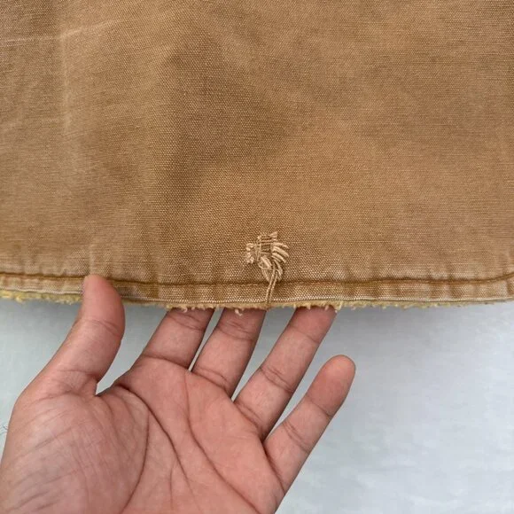 Vintage Carhartt Arctic Vest Mens XL Brown Sherpa Line Made In USA 6SV 90s - Picture 12 of 12